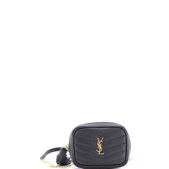 Saint Laurent Baby Lou Camera Bag Matelasse Chevron Leather - Picture 1 of 5